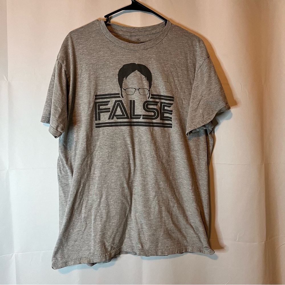 The Office FALSE Graphic Gray Men's T-Shirt